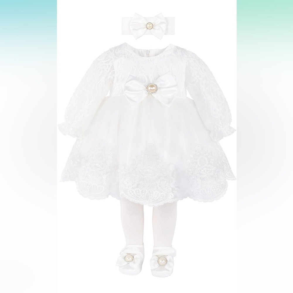 Christening complete set baby girl 3-6 months